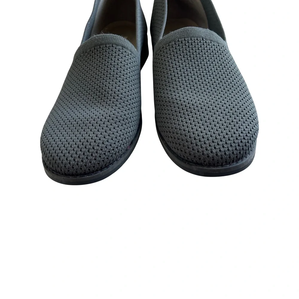 Eileen Fisher Womens Gray Knit Slip On Loafers Flats‎ Shoes Size 8